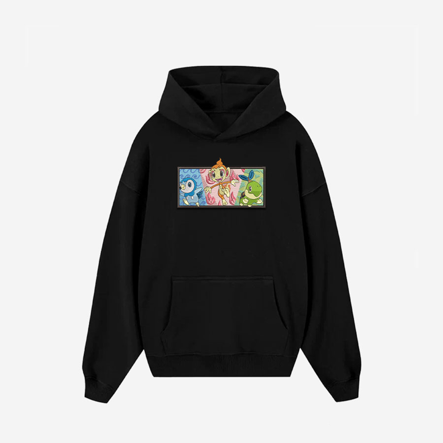 Unisex "Pokémon" Anime Embroidered Top