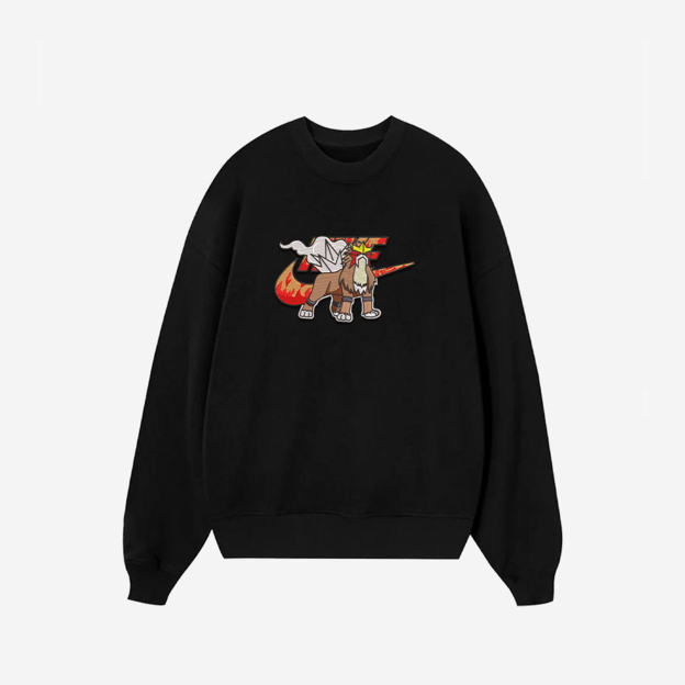 Unisex "Pokémon" Anime Embroidered Top