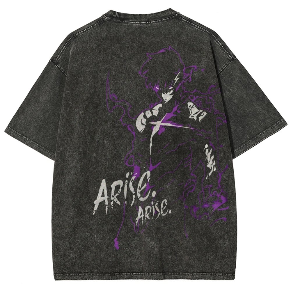 solo leveling Unisex Fit Washed T-Shirt