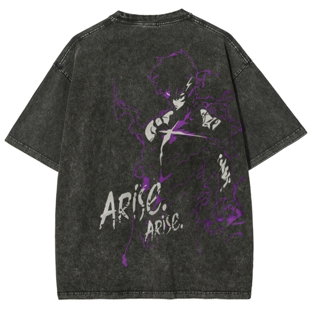 solo leveling Unisex Fit Washed T-Shirt
