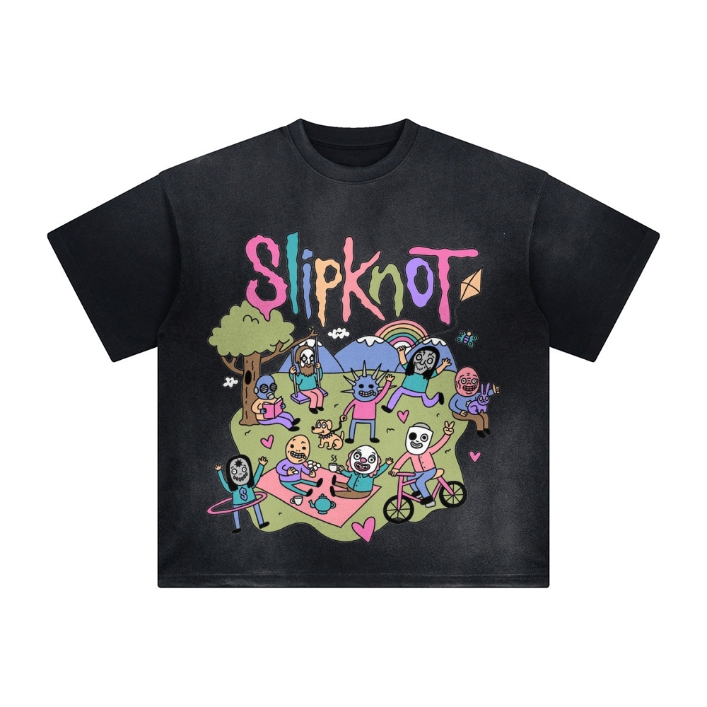 Slipknot Unisex Vintage Washed T-Shirt-Teegamechanger