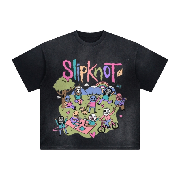 Slipknot Unisex Vintage Washed T-Shirt-Teegamechanger