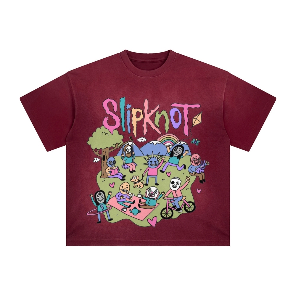 Slipknot Unisex Vintage Washed T-Shirt-Teegamechanger
