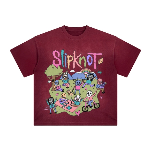 Slipknot Unisex Vintage Washed T-Shirt-Teegamechanger