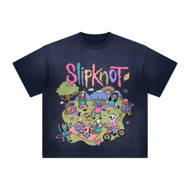 Slipknot Unisex Vintage Washed T-Shirt-Teegamechanger