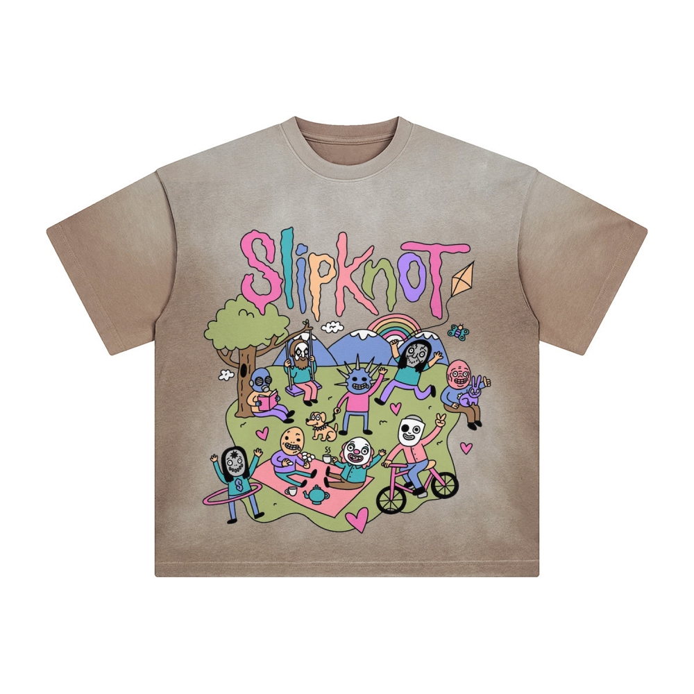 Slipknot Unisex Vintage Washed T-Shirt-Teegamechanger