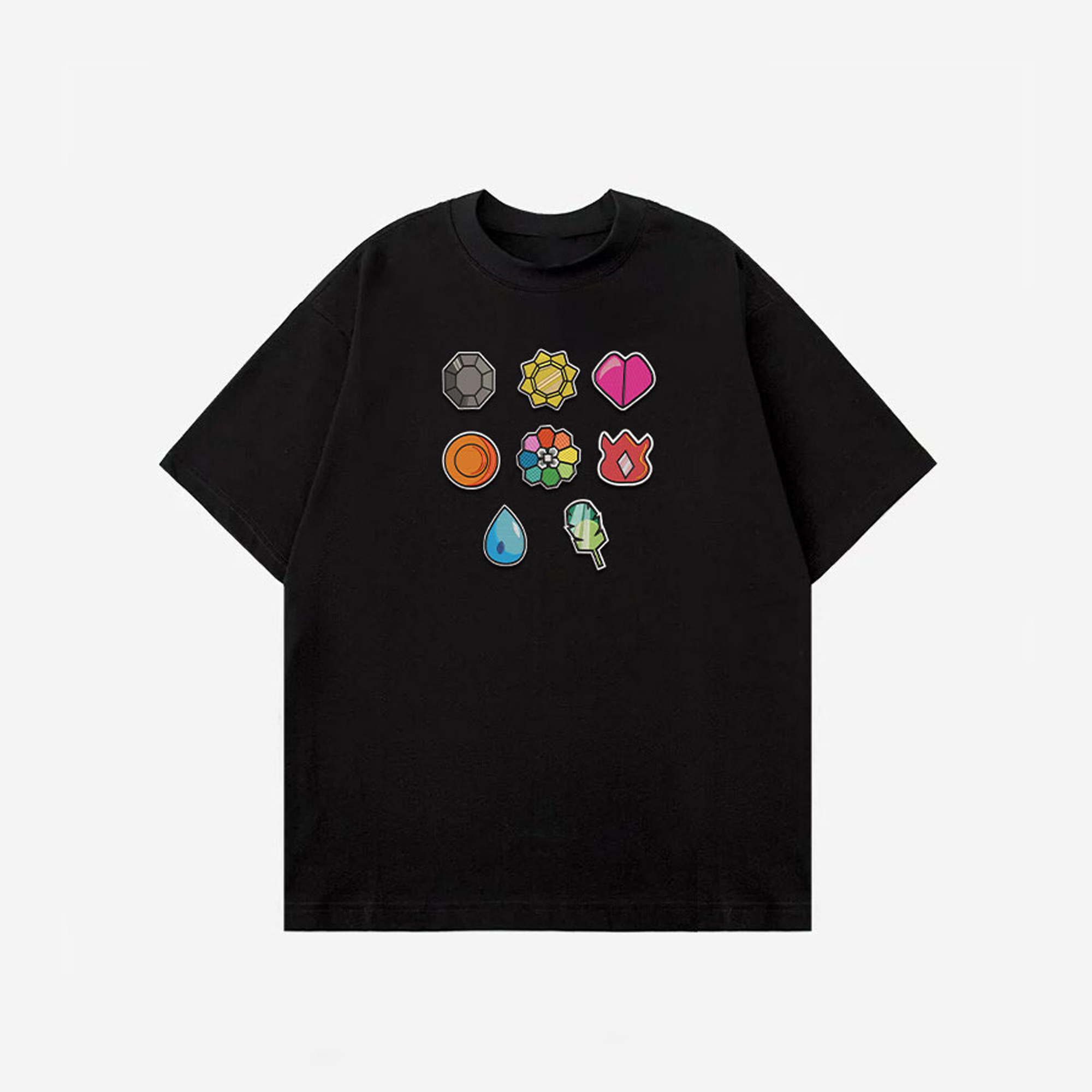 Unisex "Pokémon" Anime Embroidered Top