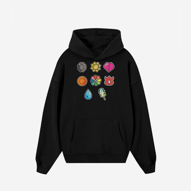 Unisex "Pokémon" Anime Embroidered Top