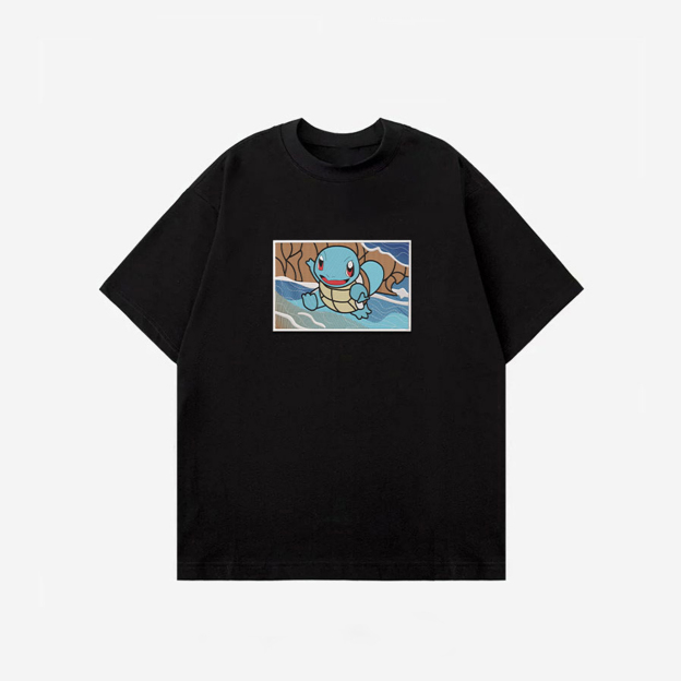 Unisex "Pokémon" Anime Embroidered Top