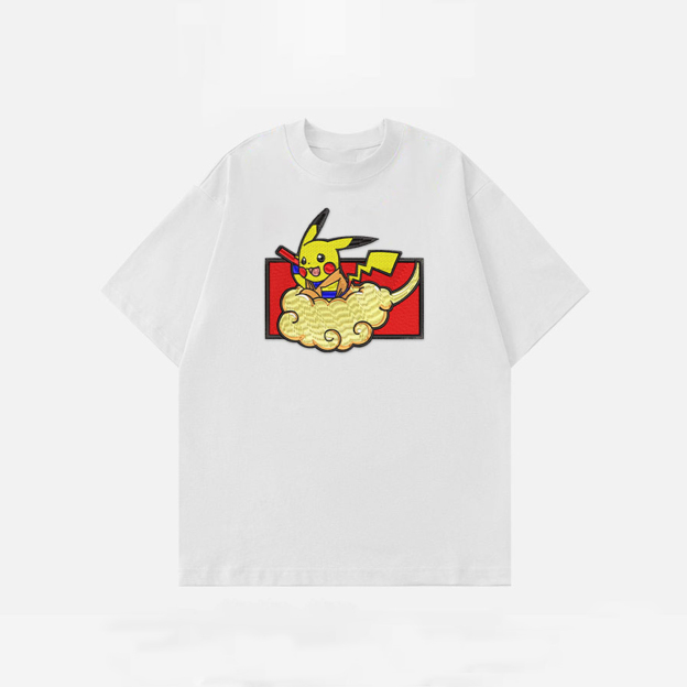 Unisex "Pokémon" Anime Embroidered Top