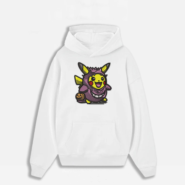 Unisex "Pokémon" Anime Embroidered Top