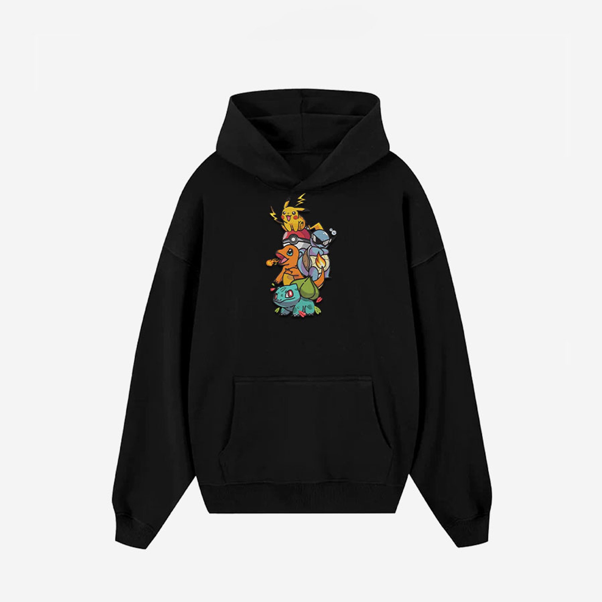 Unisex "Pokémon" Anime Embroidered Top