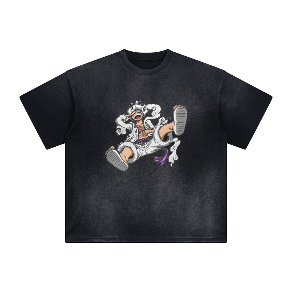 Unisex Fit ANIME Washed T-Shirt