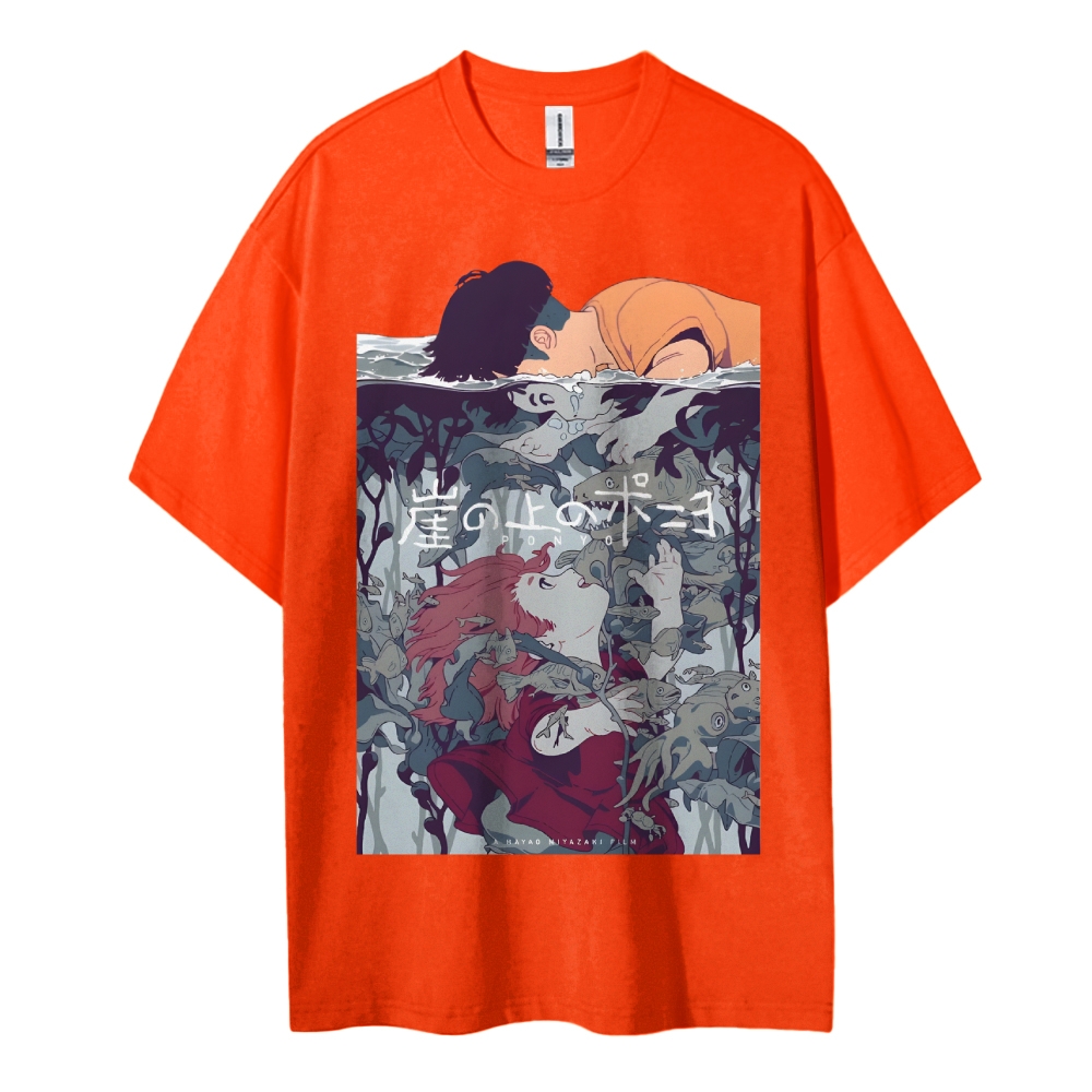 Vintage Tee丨Ponyo on the Cliff