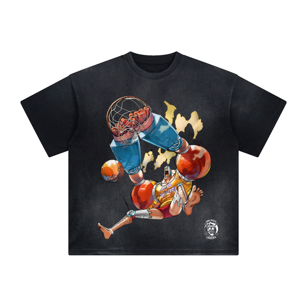 Unisex Fit Anime Washed T-Shirt