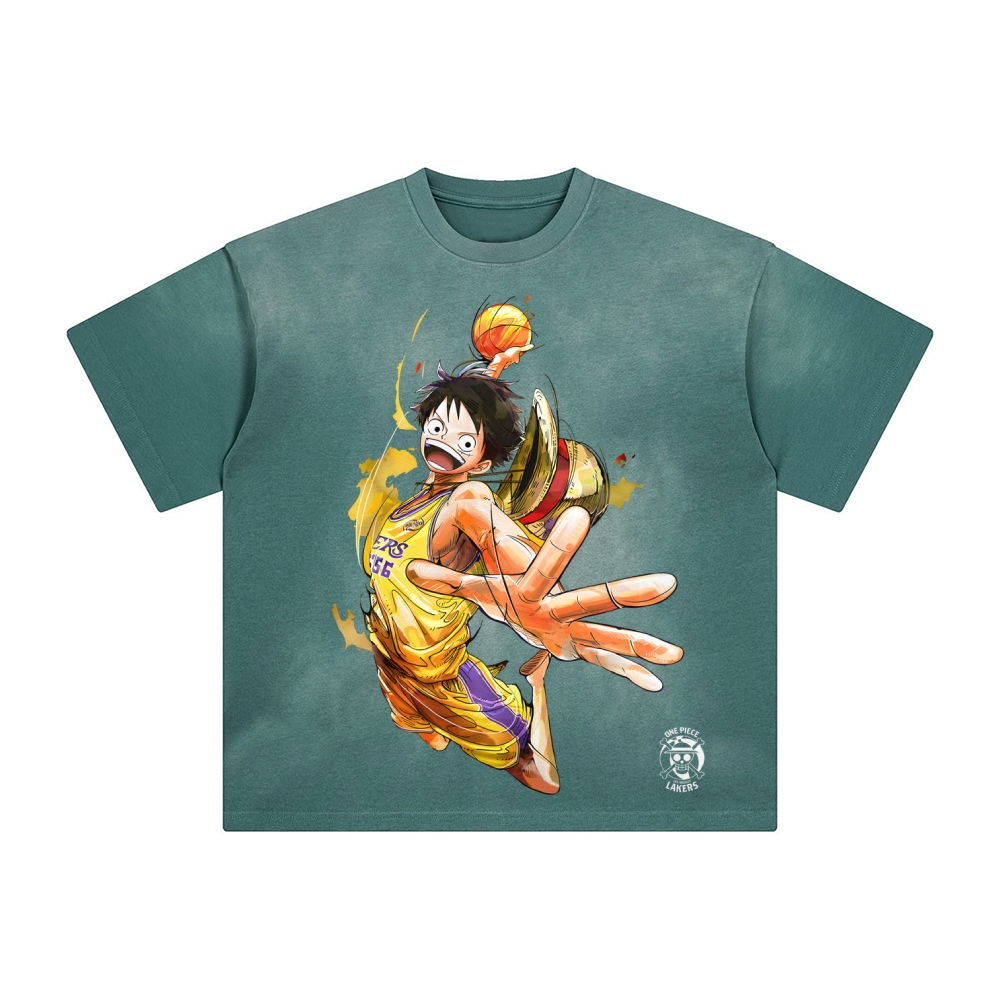 Unisex Fit Anime Washed T-Shirt