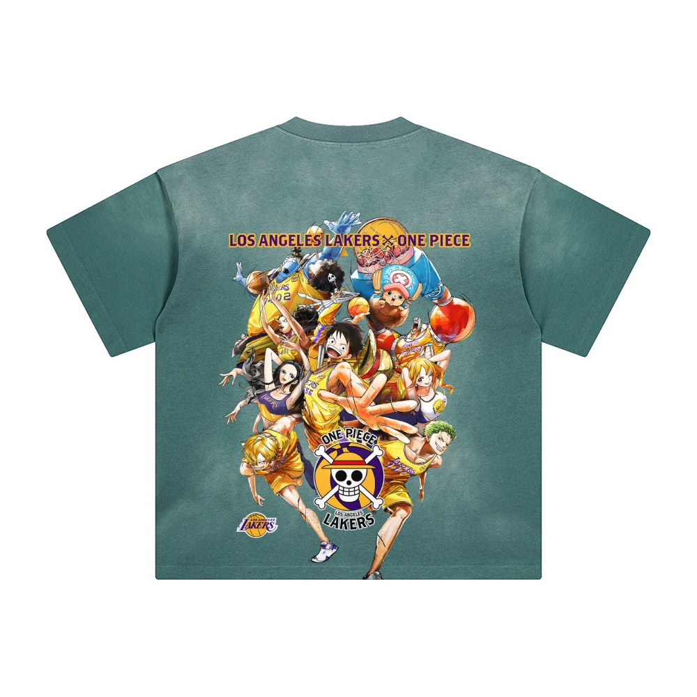 Unisex Fit Anime Washed T-Shirt