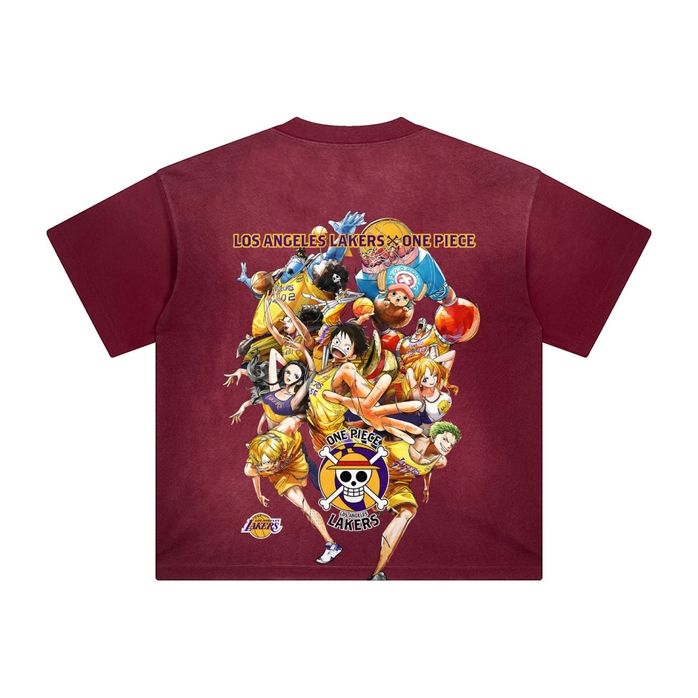 Unisex Fit Anime Washed T-Shirt