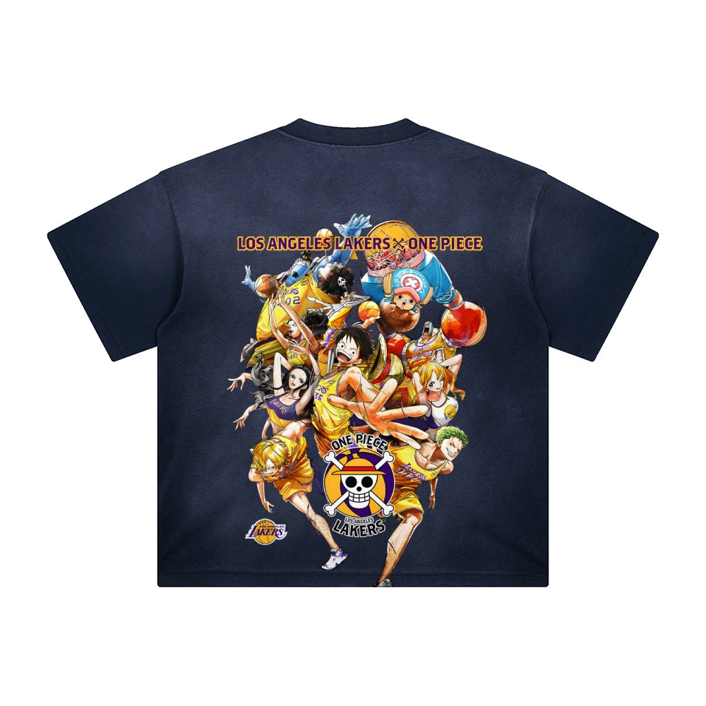 Unisex Fit Anime Washed T-Shirt