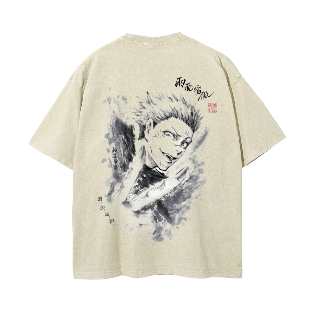 Vintage Washed Tee丨Jujutsu Kaisen