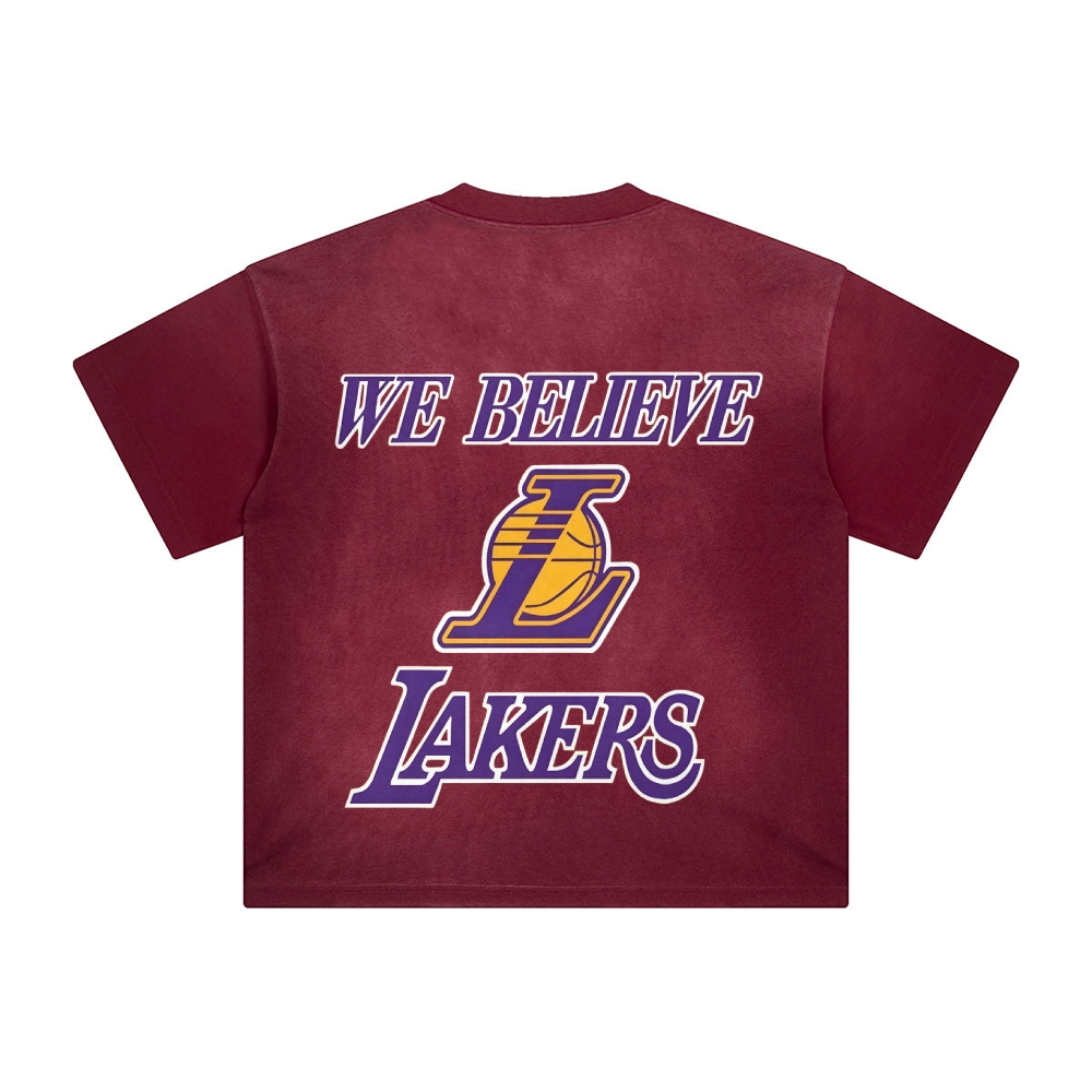 Unisex Vintage Tee丨 Lakers X Dragon Ball Tee