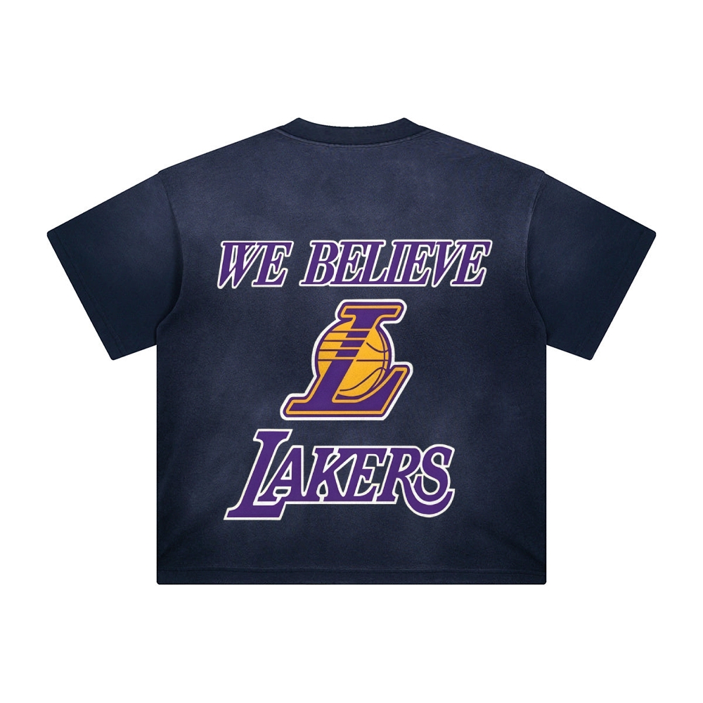 Unisex Vintage Tee丨 Lakers X Dragon Ball Tee