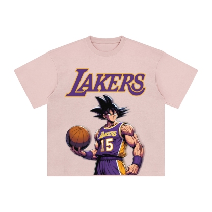 Unisex Vintage Tee丨 Lakers X Dragon Ball Tee