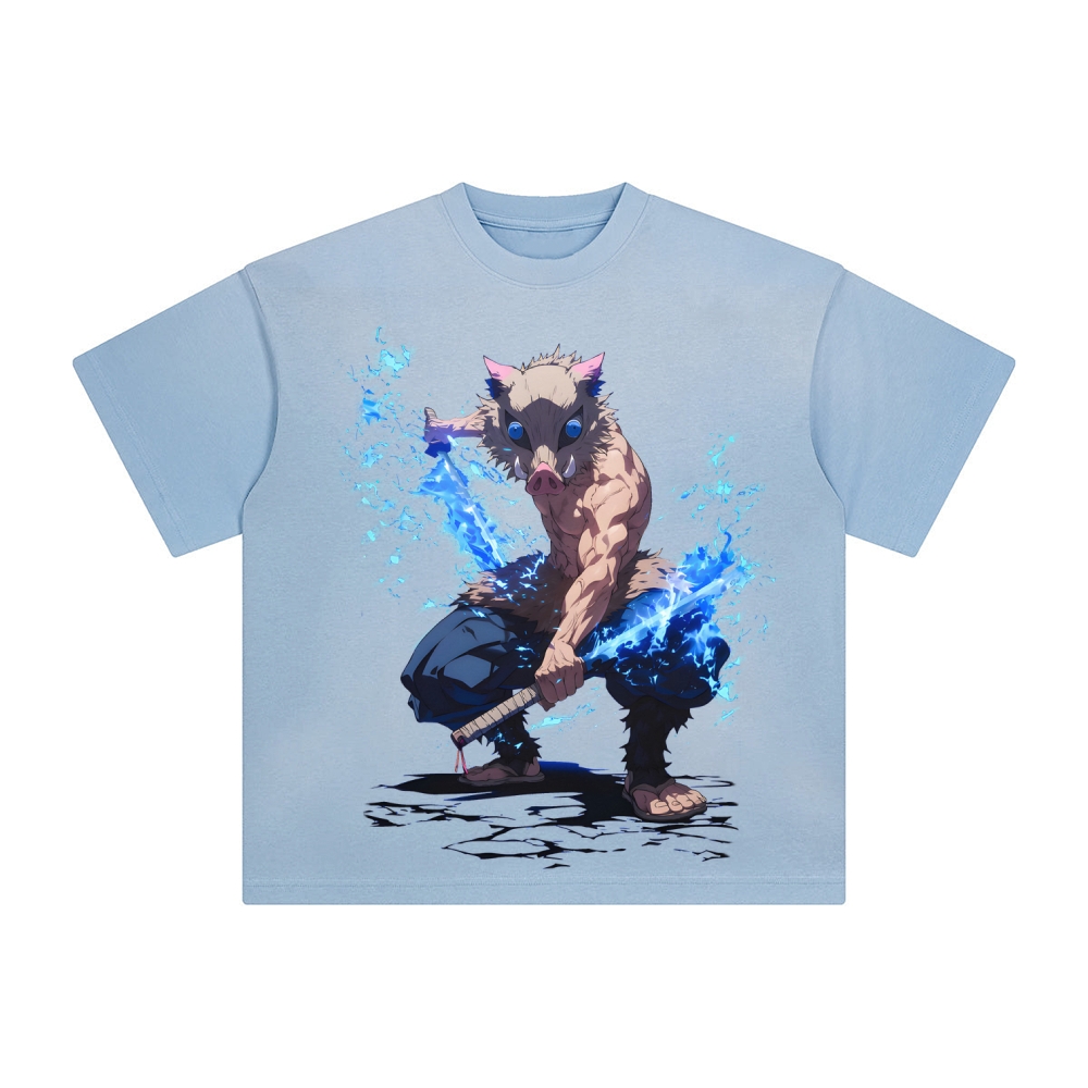 Unisex Vintage Tee丨 Lakers X Demon Slayer Tee