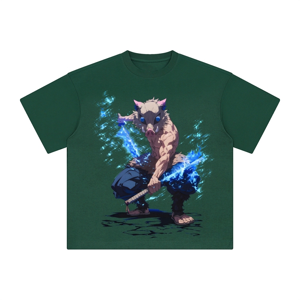 Unisex Vintage Tee丨 Lakers X Demon Slayer Tee