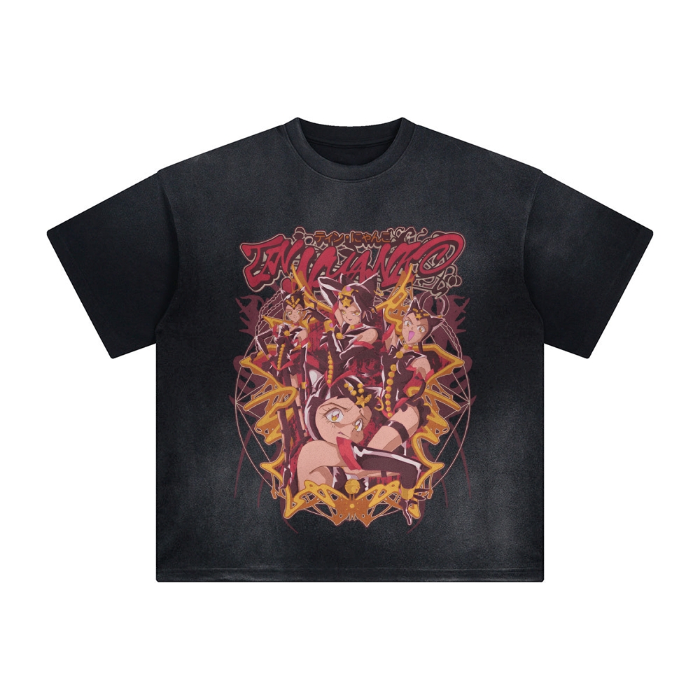 Unisex Anime Inspired Vintage T-Shirt