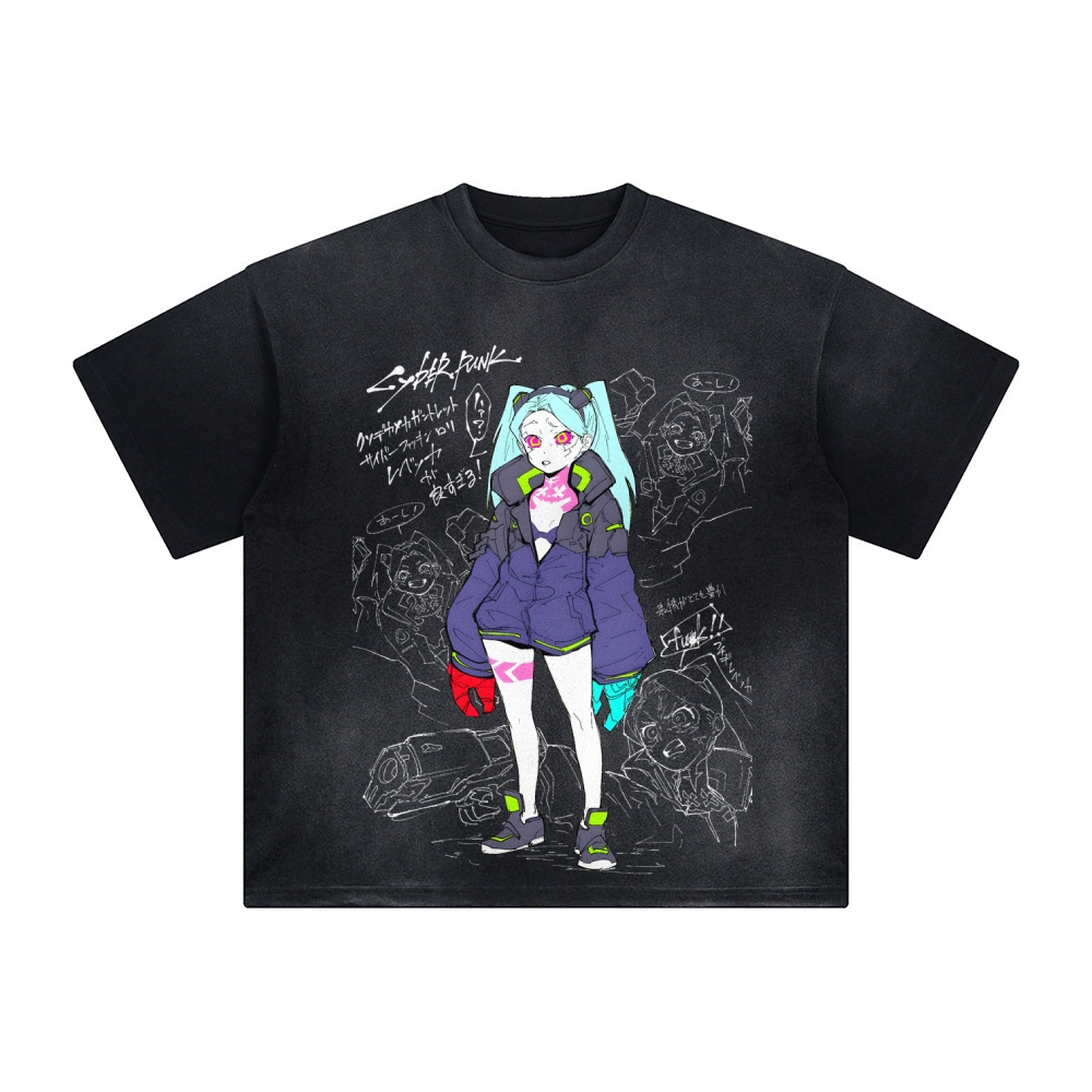 Unisex Anime Inspired Vintage T-Shirt