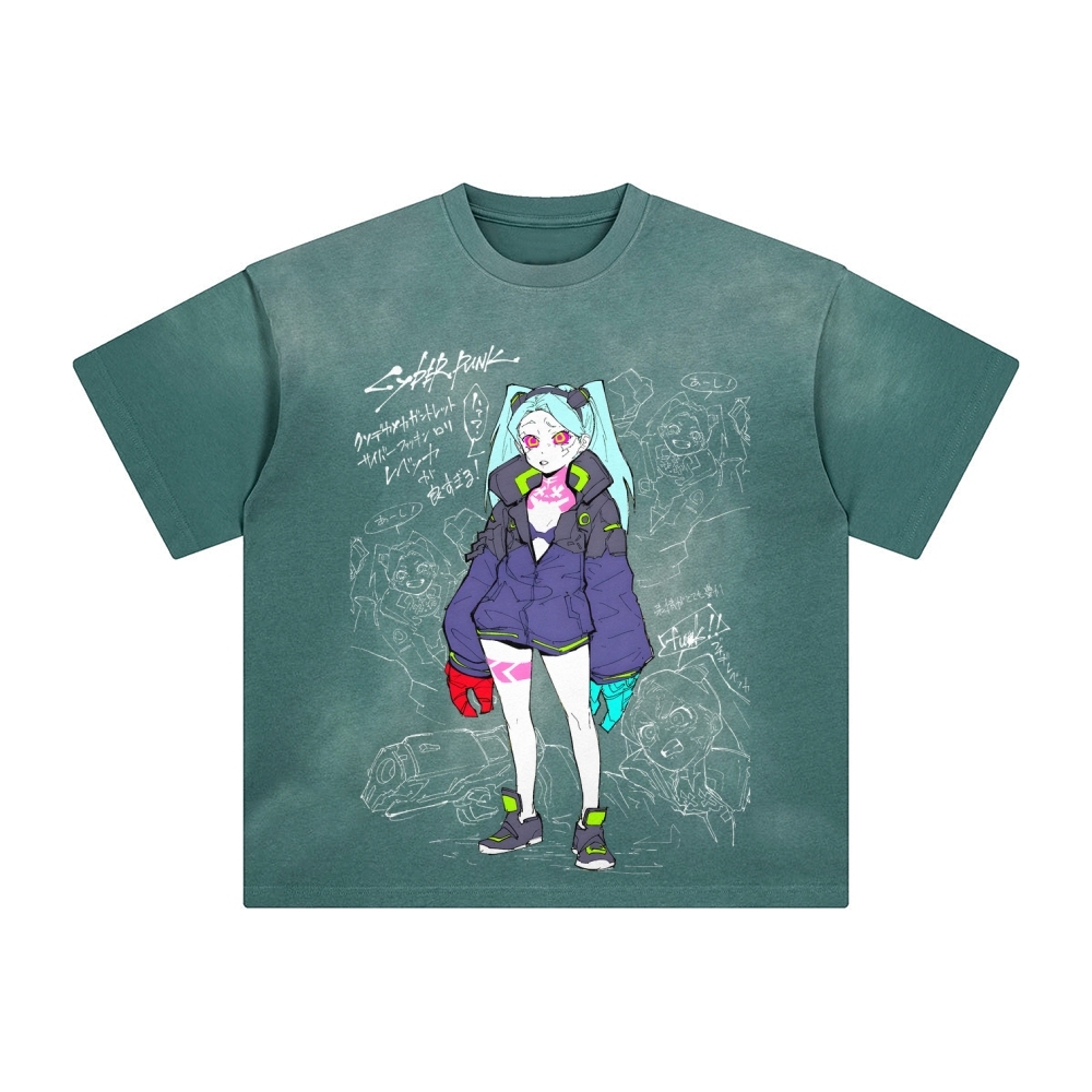 Unisex Anime Inspired Vintage T-Shirt