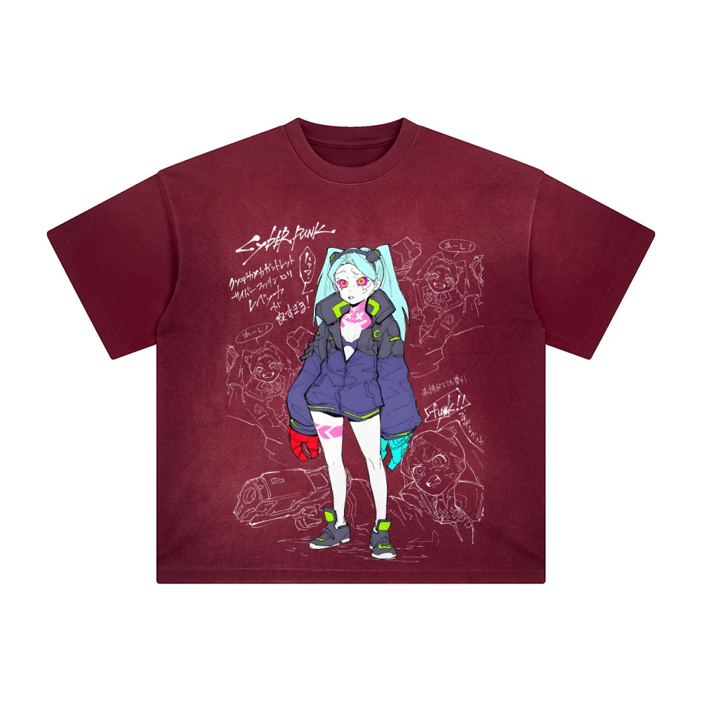 Unisex Anime Inspired Vintage T-Shirt