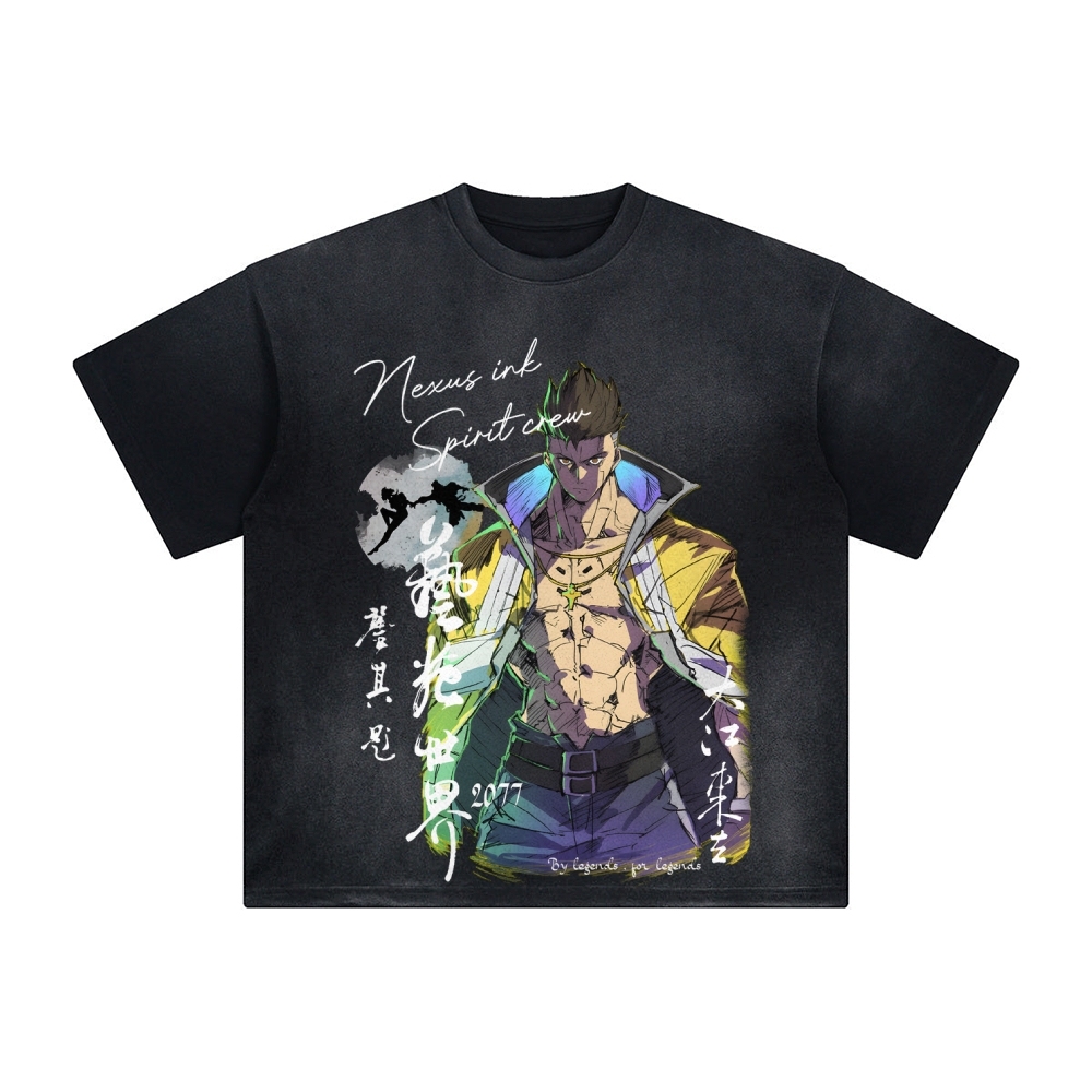 Unisex Anime Inspired Vintage T-Shirt