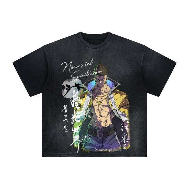 Unisex Anime Inspired Vintage T-Shirt