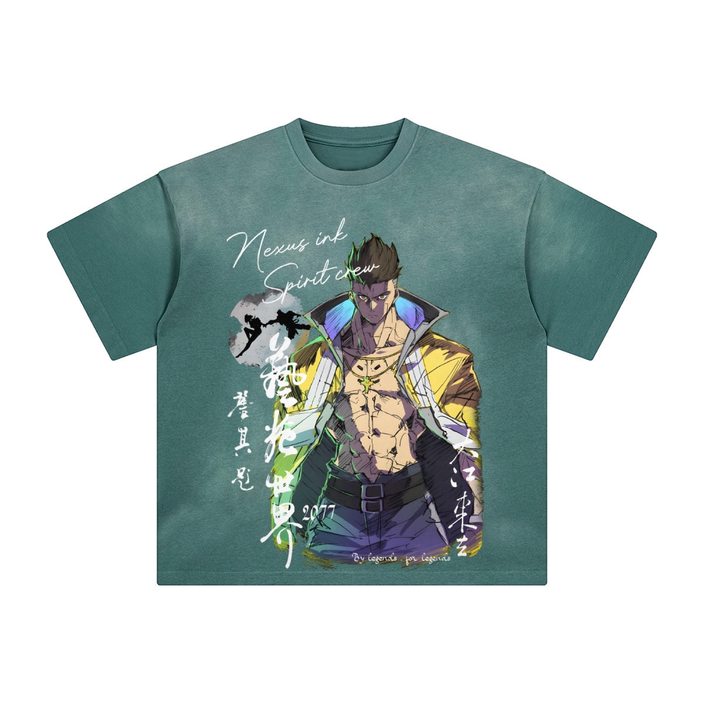 Unisex Anime Inspired Vintage T-Shirt