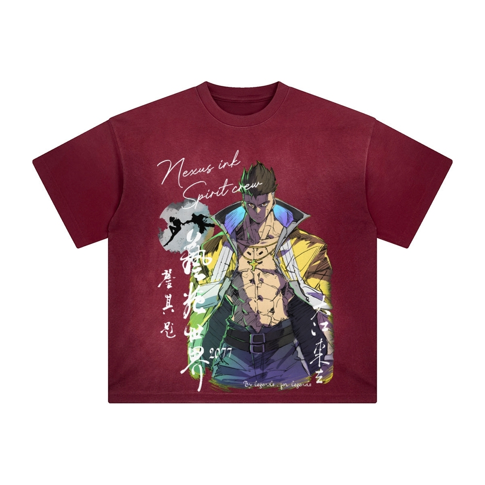 Unisex Anime Inspired Vintage T-Shirt