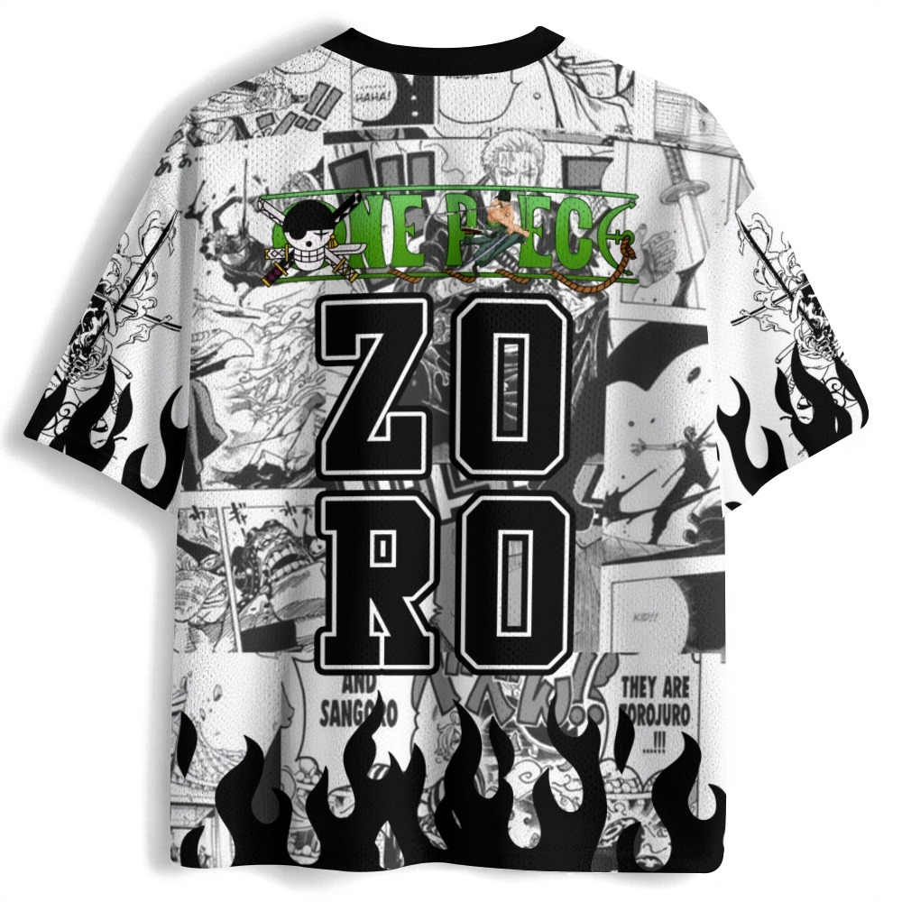One Piece Roronoa Zoro Luffy Anime Football Jersey