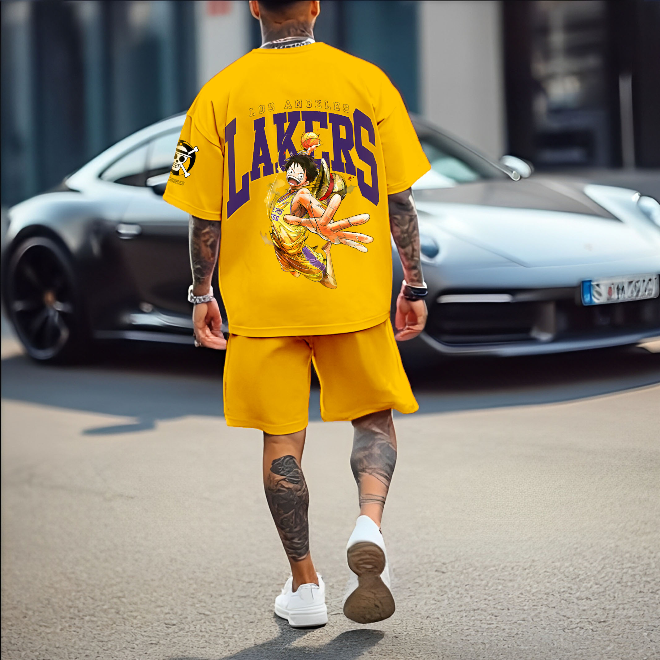 Unisex Fit Vintage Short Suit丨One Piece