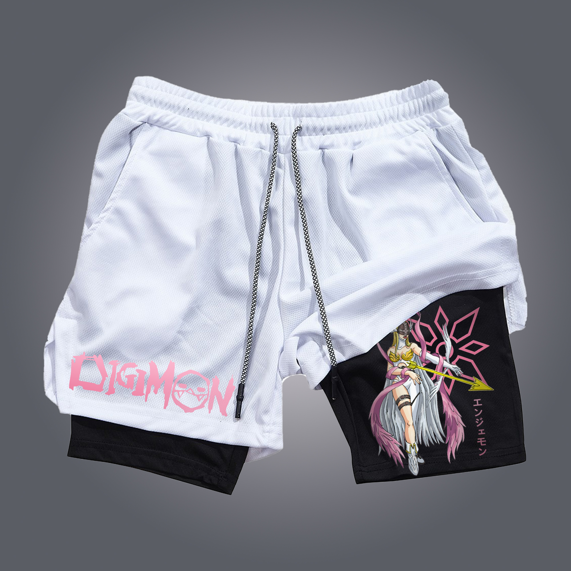 Unisex "Digimon" Anime Style Retro Shorts