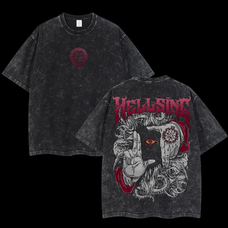 Vintage Washed Tee丨Hellsing Hand