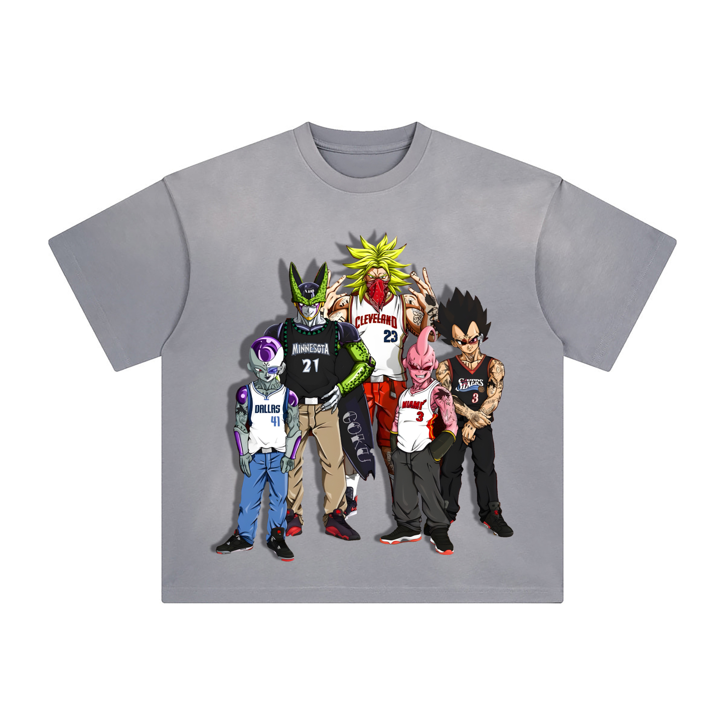 Unisex Fit Washed T-Shirt Dragon Ball TEE