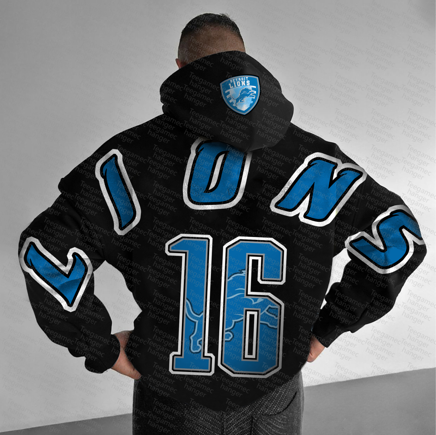 Unisex "NFL" Graphic Streetwear Vintage Plush Hoodie