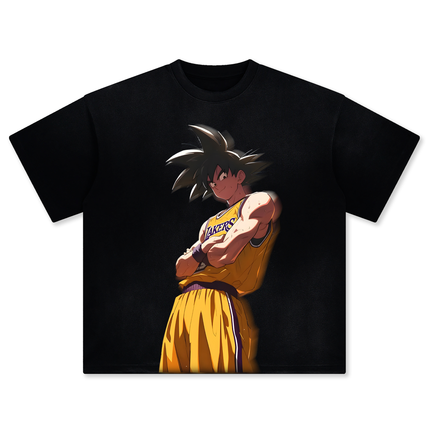 Unisex Vintage Tee丨Lakers x Dragon ball