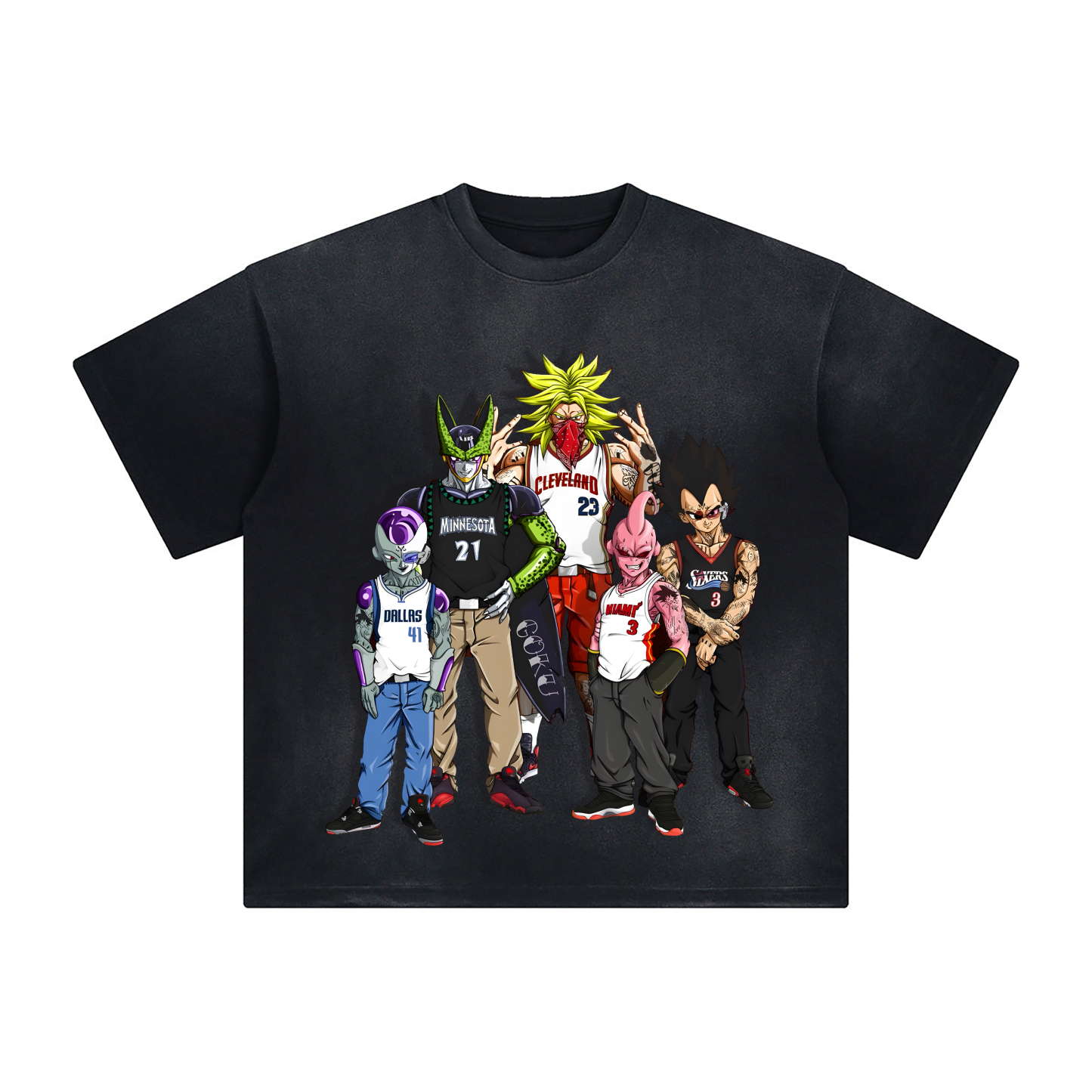 Unisex Fit Washed T-Shirt Fashion Graphics TEE