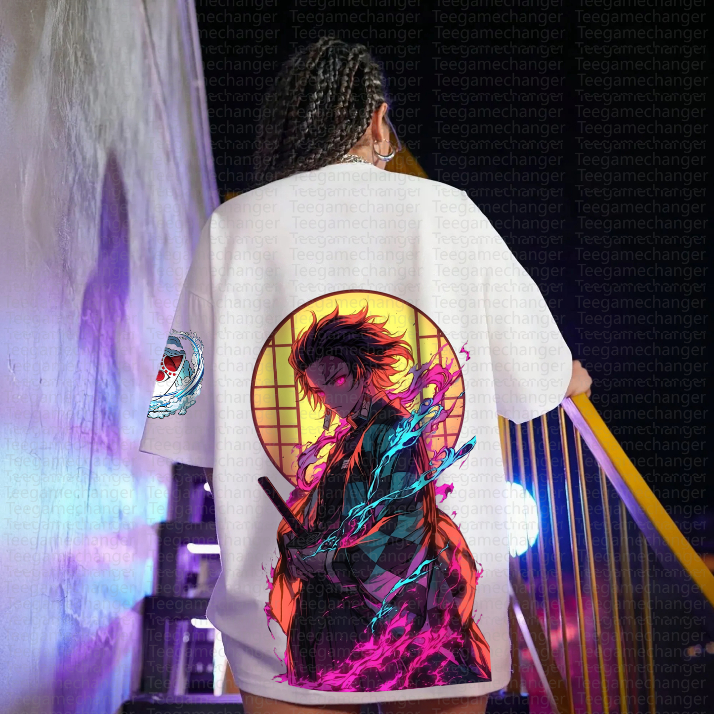 Unisex Anime Inspired Vintage T-Shirt丨Demon Slayer X Pokémon