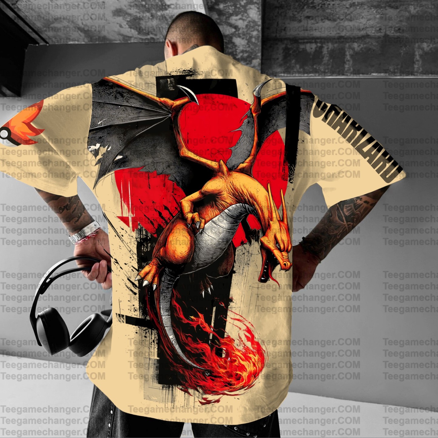 Unisex Anime Inspired Vintage T-Shirt丨Demon Slayer X Pokémon