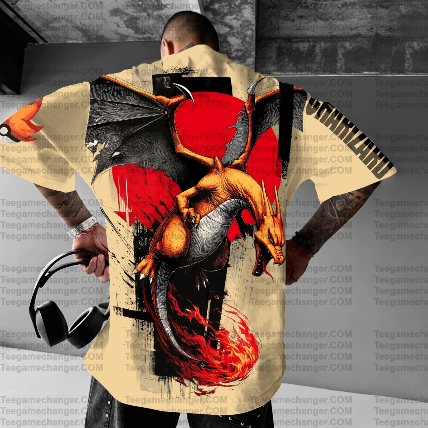 Unisex Anime Inspired Vintage T-Shirt丨Demon Slayer X Pokémon