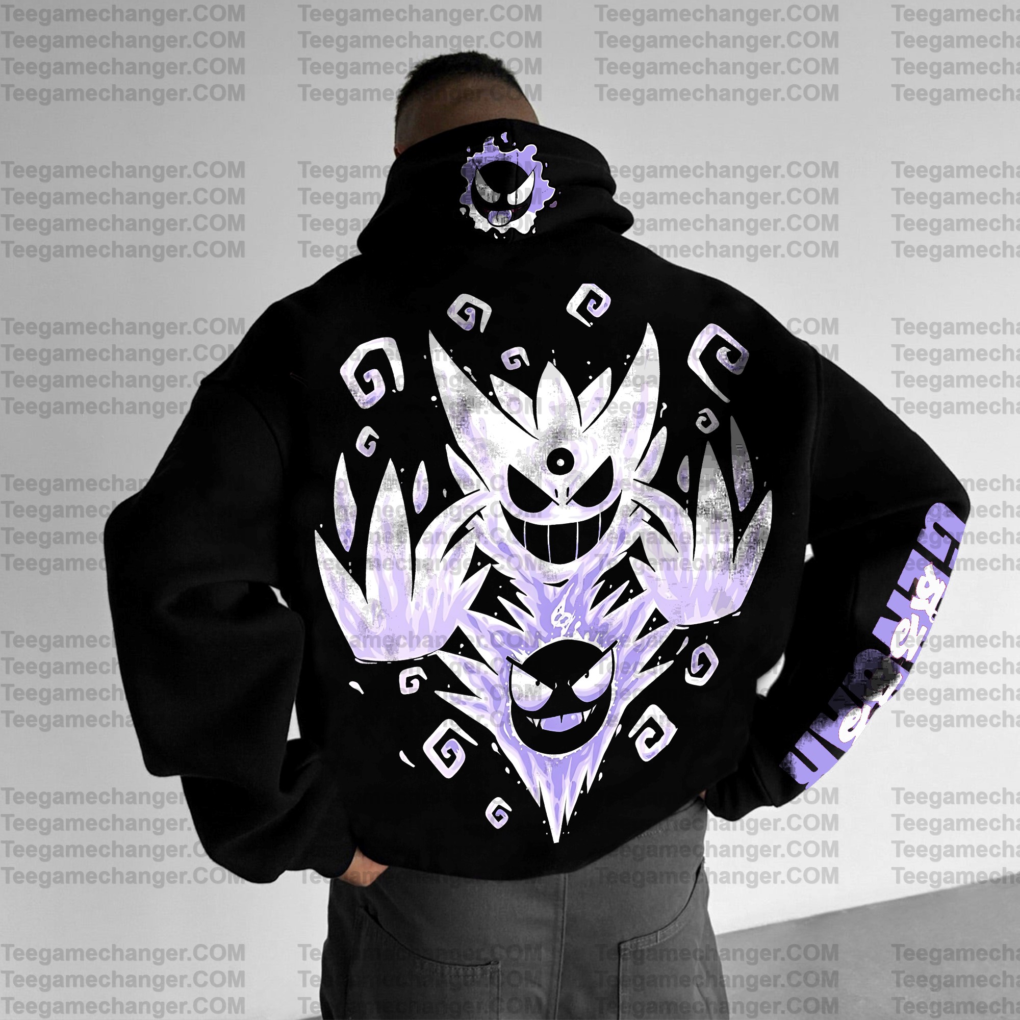 Unisex Anime Graphic Streetwear Vintage Plush Hoodie| Gengar