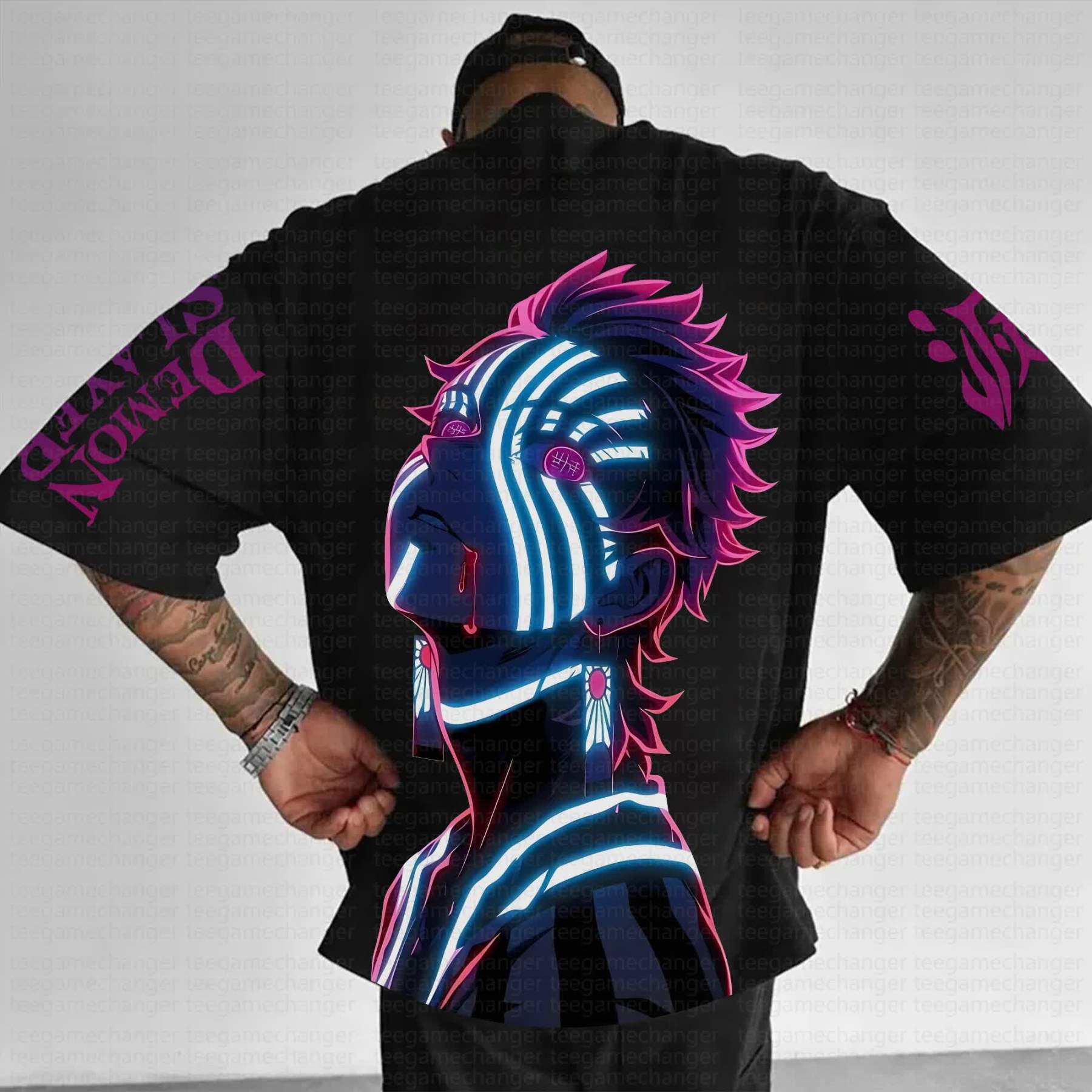 Unisex Anime Inspired Vintage T-Shirt丨Demon Slayer X Pokémon